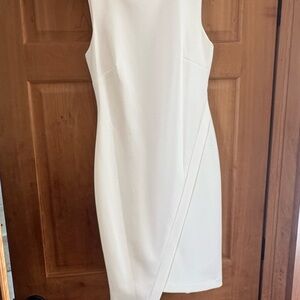 Tommy Hilfiger,Elegant White Sleeveless Dress